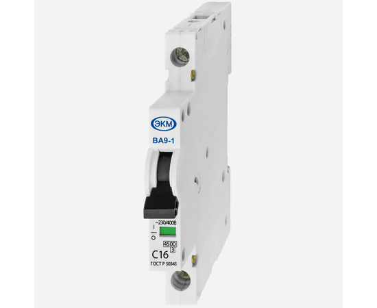 Купить Автоматический выключатель ВА9-1 С16 4,5кА EKM по лучшей цене с доставкой - интернет-магазин Прогрессивные решения