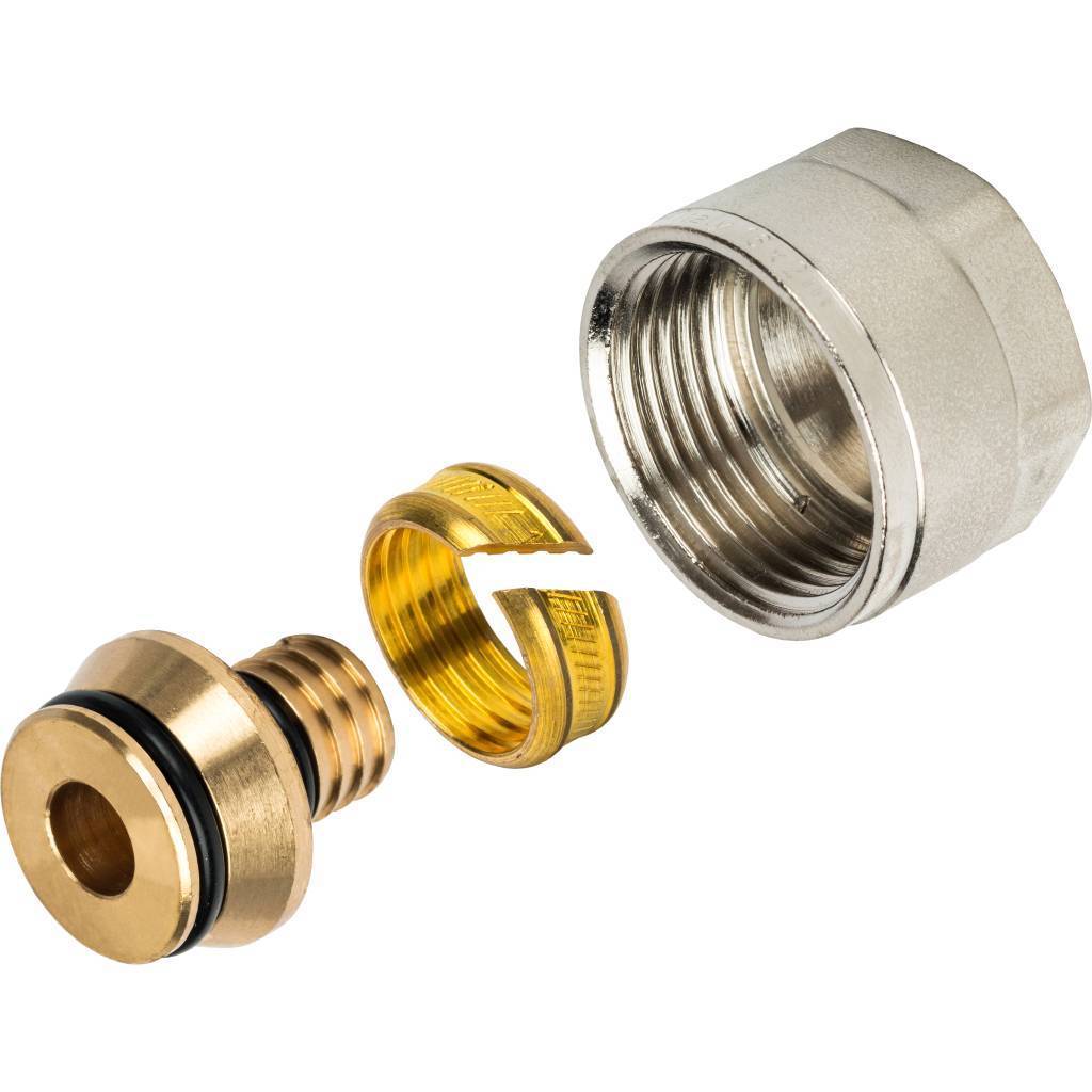 Купить SFC-0021-001620 STOUT  Фитинг компрессионный для труб PEX-AL-PEX 16х2,0х3/4 STOUT по лучшей цене с доставкой - интернет-магазин Прогрессивные решения