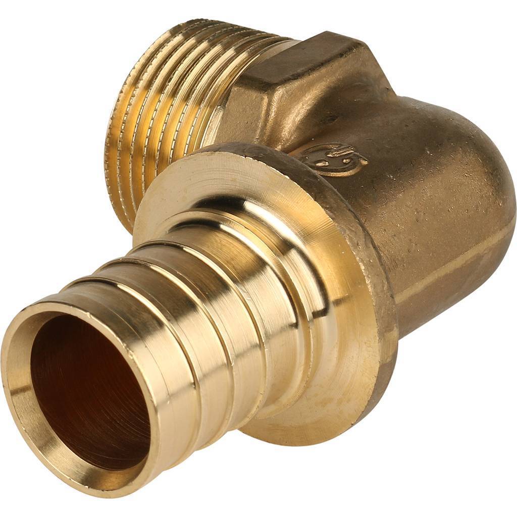Купить SFA-0005-003210 STOUT  Угольник-переходник с наружной резьбой 32xR 1" для труб из сшитого полиэтилена аксиальный STOUT по лучшей цене с доставкой - интернет-магазин Прогрессивные решения