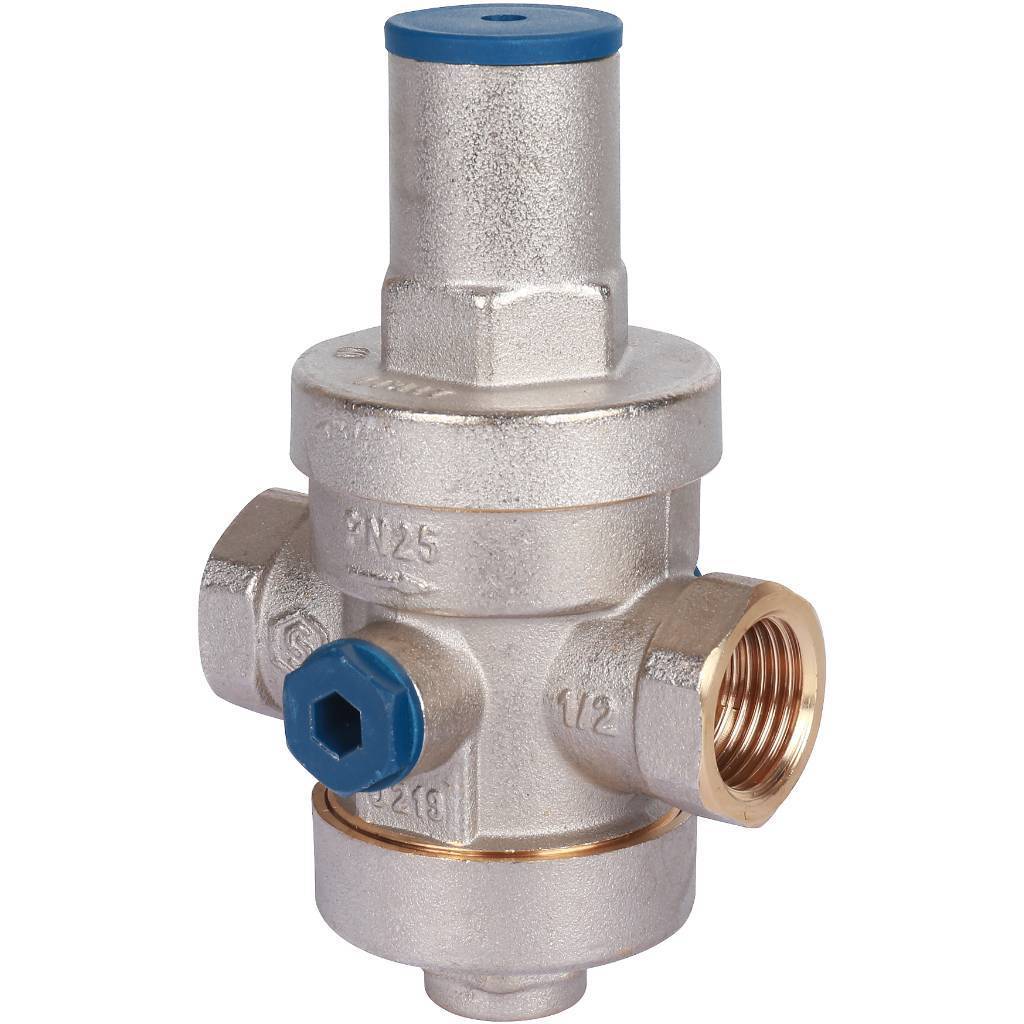 Купить SVS-1008-000015 STOUT  Редуктор давления PN25 вн/вн 1/2" с выходом под манометр STOUT по лучшей цене с доставкой - интернет-магазин Прогрессивные решения