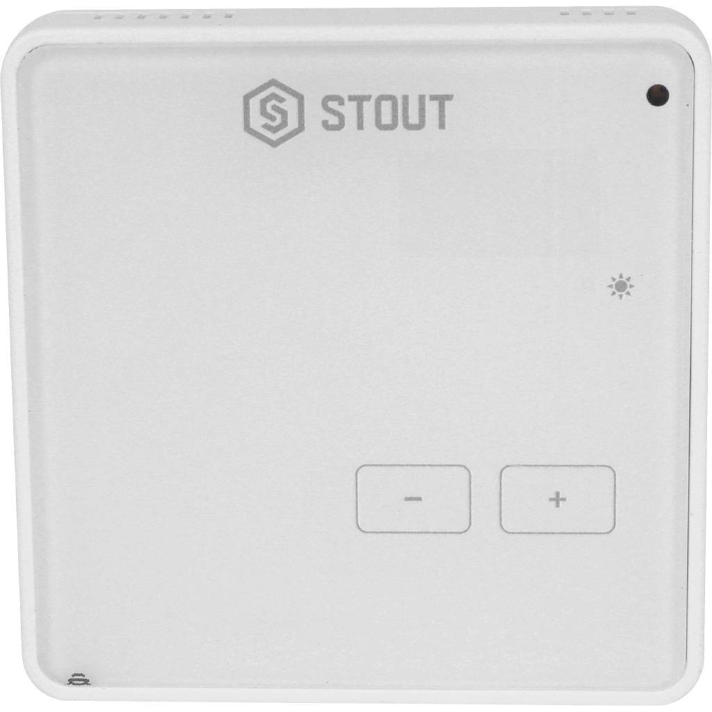 Купить STE-0101-010003 STOUT  Проводной комнатный регулятор R-10z, белый STOUT по лучшей цене с доставкой - интернет-магазин Прогрессивные решения