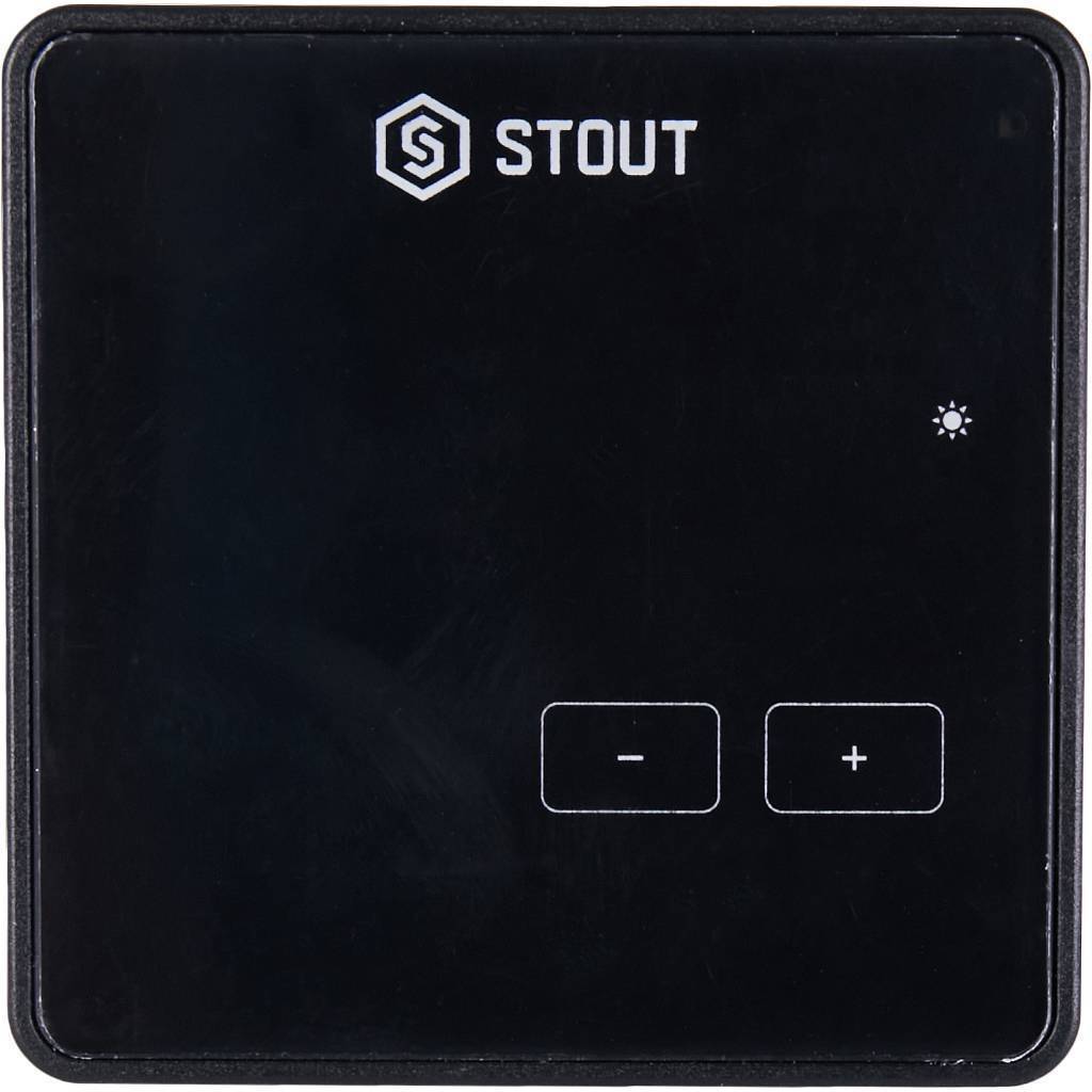 Купить STE-0101-009004 STOUT  Проводной комнатный регулятор R-9z, черный STOUT по лучшей цене с доставкой - интернет-магазин Прогрессивные решения