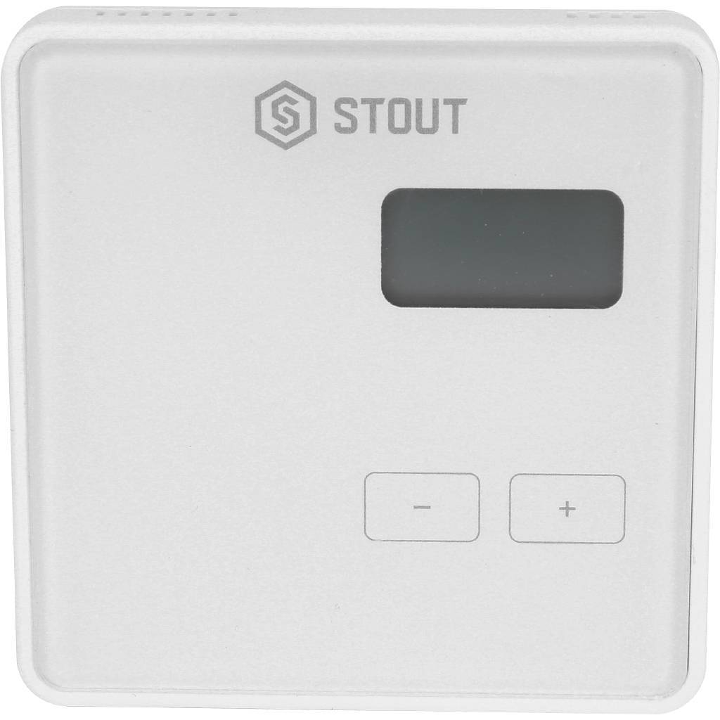 Купить STE-0101-029421 STOUT  Беспроводной комнатный двухпозиционный регулятор ST-294v2, белый STOUT по лучшей цене с доставкой - интернет-магазин Прогрессивные решения