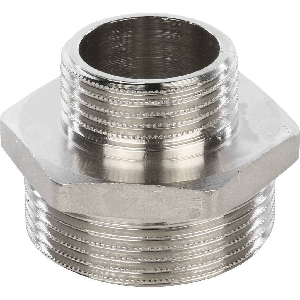 Купить SFT-0004-001121 STOUT  Ниппель НН переходной никелированный 1"1/2X1 STOUT по лучшей цене с доставкой - интернет-магазин Прогрессивные решения