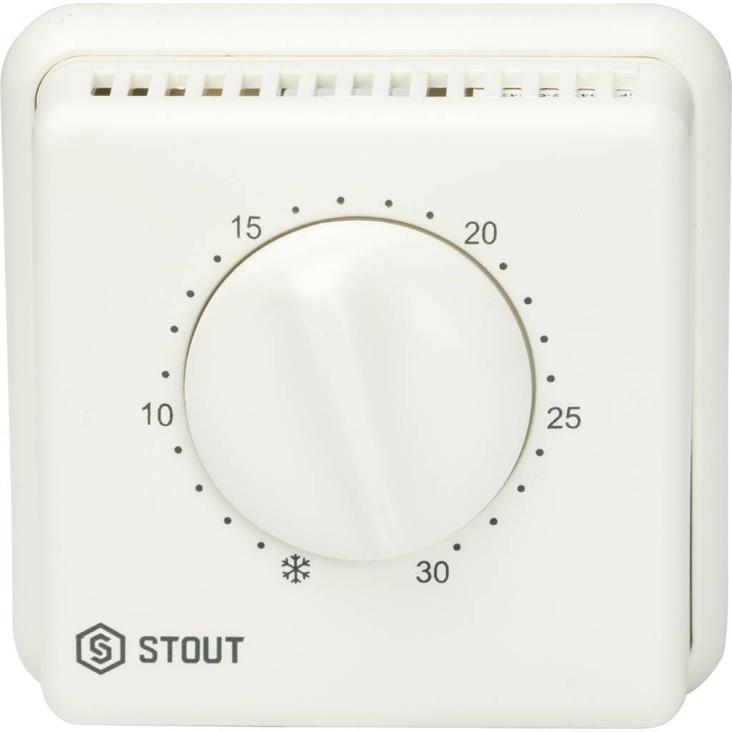 Купить STE-0001-000001 STOUT STE-0001 Комнатный проводной термостат TI-N с переключателем зима-лето и светодиодом STOUT по лучшей цене с доставкой - интернет-магазин Прогрессивные решения
