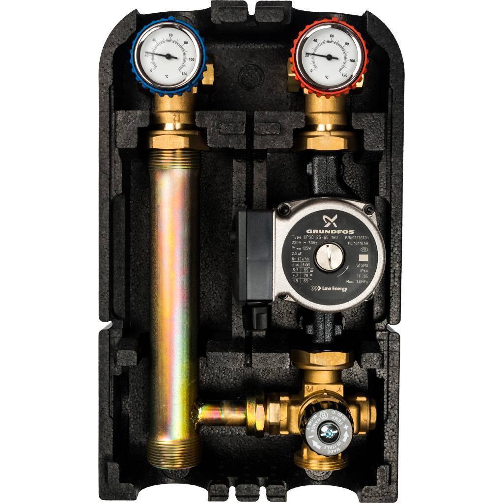 Купить SDG-0002-002502 STOUT SDG-0002 Насосная группа со смесителем 1"с насосом Grundfos UPSO 25-65 STOUT по лучшей цене с доставкой - интернет-магазин Прогрессивные решения