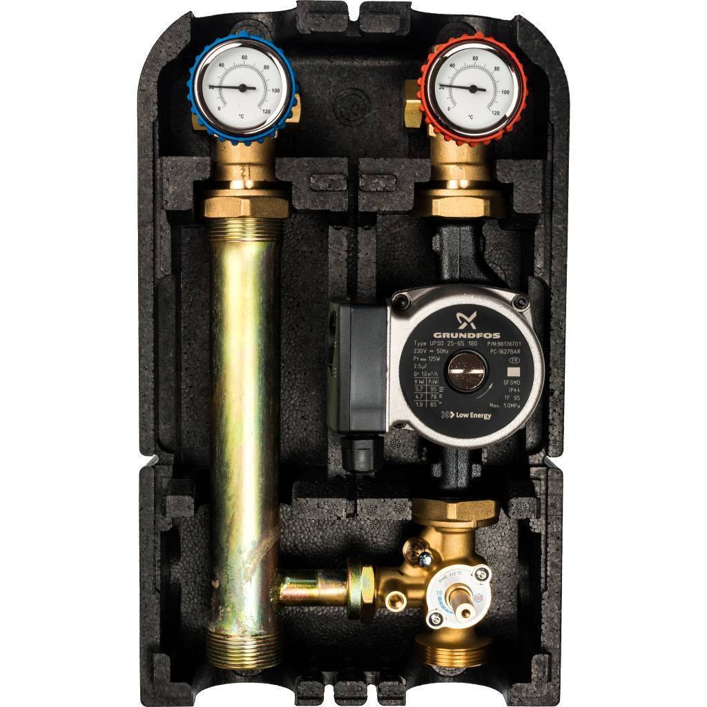 Купить SDG-0003-002502 STOUT SDG-0003 Насосная группа со смесителем 1"с насосом Grundfos UPSO 25-65 STOUT по лучшей цене с доставкой - интернет-магазин Прогрессивные решения