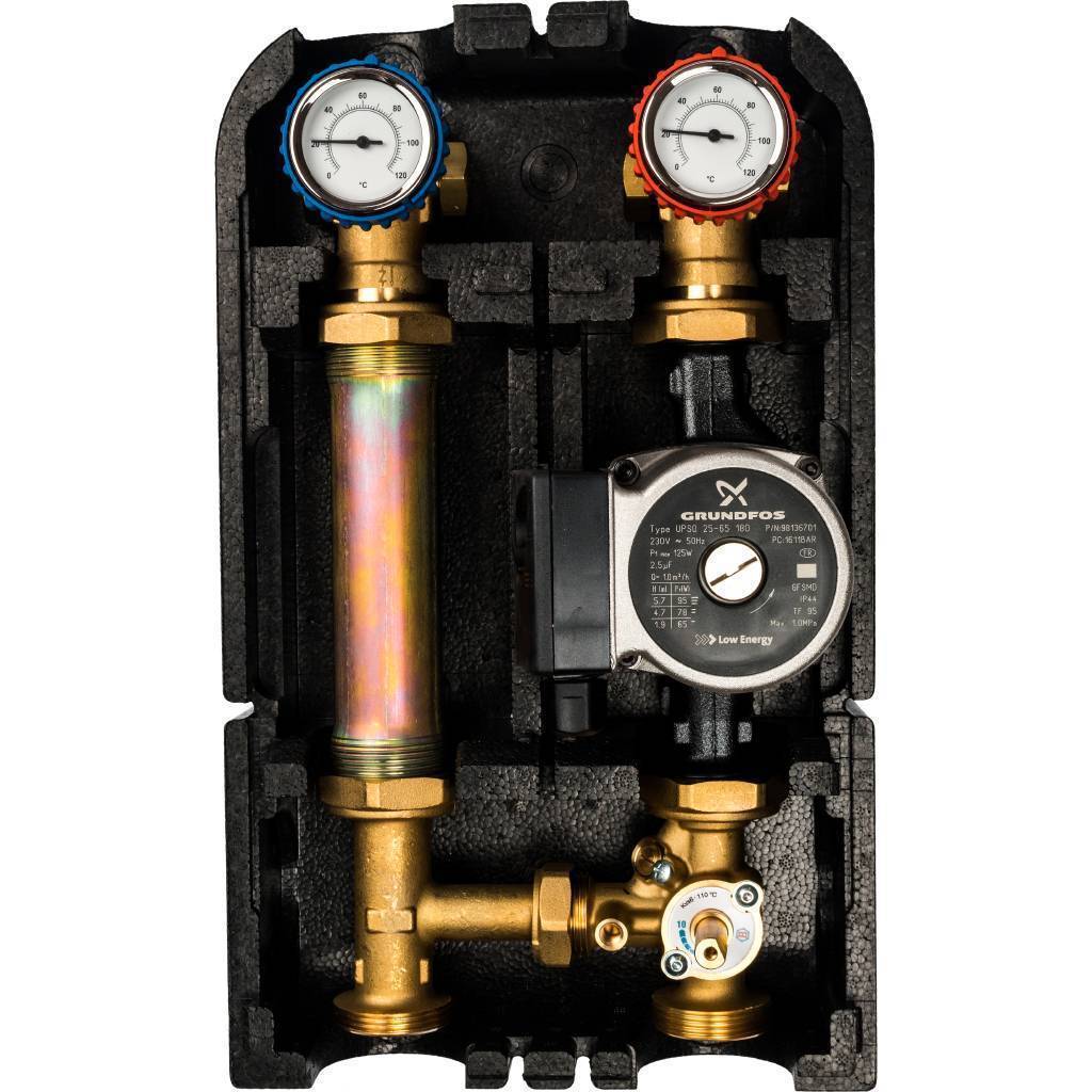 Купить SDG-0007-002502 STOUT SDG-0007 Насосная группа со смесителем 1" с насосом Grundfos UPSO 25-65 STOUT по лучшей цене с доставкой - интернет-магазин Прогрессивные решения