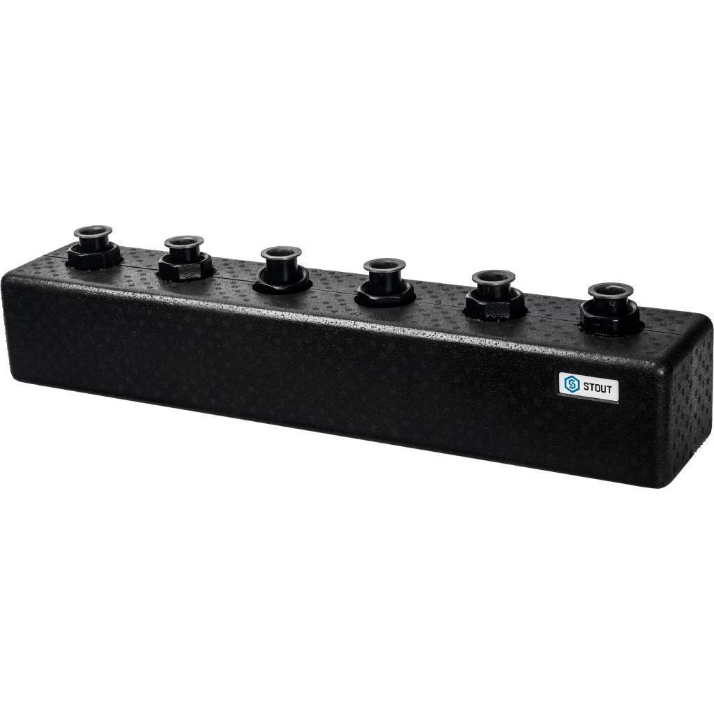 Купить SDG-0017-004035 STOUT SDG-0017 Стальной распределительный коллектор 3(5) отопительных контура. В теплоизоляции DN 25 STOUT по лучшей цене с доставкой - интернет-магазин Прогрессивные решения