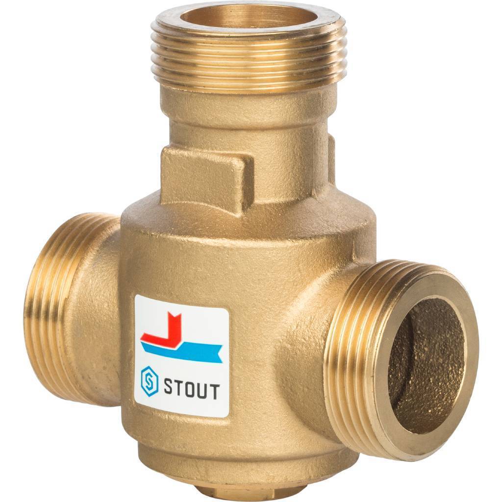Купить SVM-0030-325508 STOUT SVM-0030 Термостатический смесительный клапан G 1)4 1/4 НР  70°С STOUT по лучшей цене с доставкой - интернет-магазин Прогрессивные решения