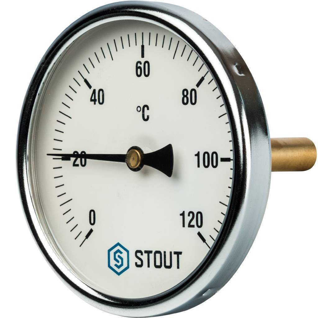 Купить SIM-0001-107515 STOUT SIM-0001 Термометр биметаллический с погружной гильзой. Корпус Dn 100 мм, гильза 75 мм 1/2", 0...120°С STOUT по лучшей цене с доставкой - интернет-магазин Прогрессивные решения
