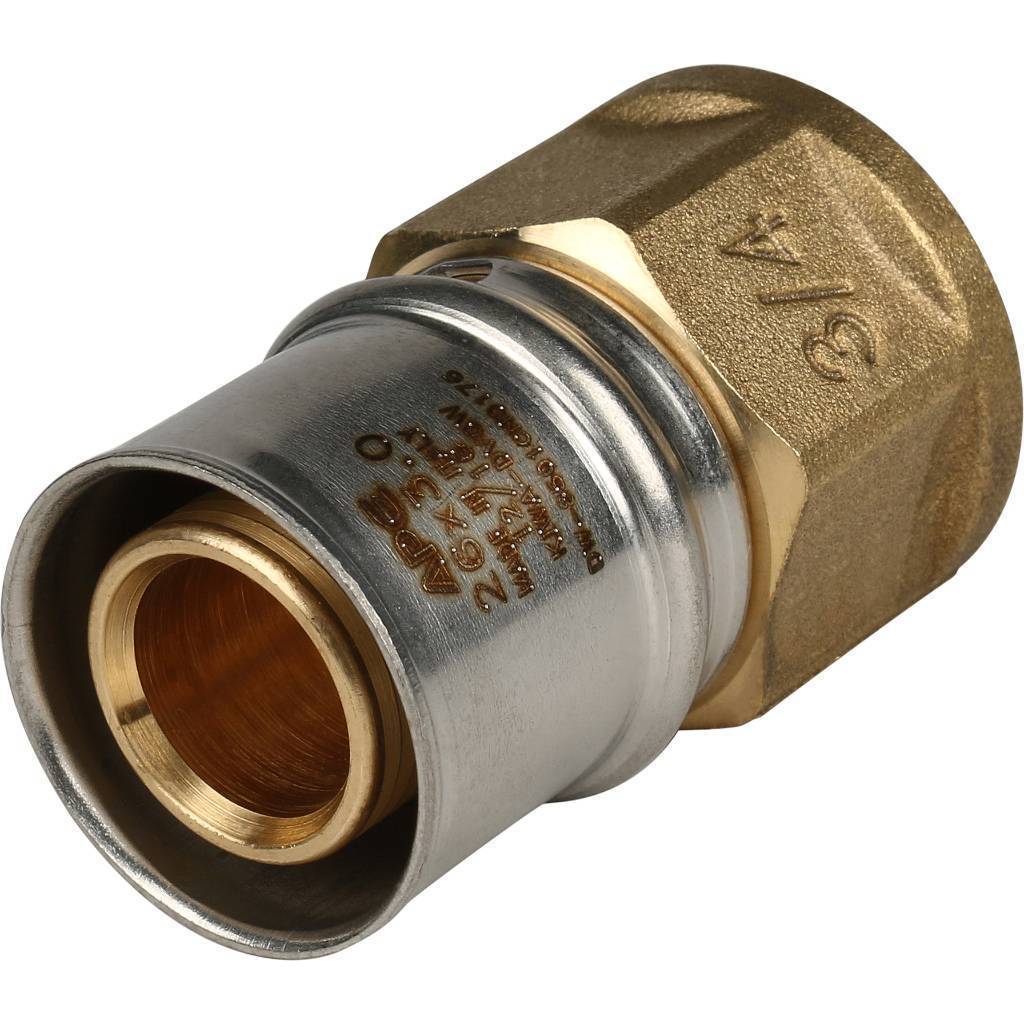 Купить SFP-0002-003426 STOUT   Переходник с внутренней резьбой 3/4"х26 для металлопластиковых труб прессовой STOUT по лучшей цене с доставкой - интернет-магазин Прогрессивные решения