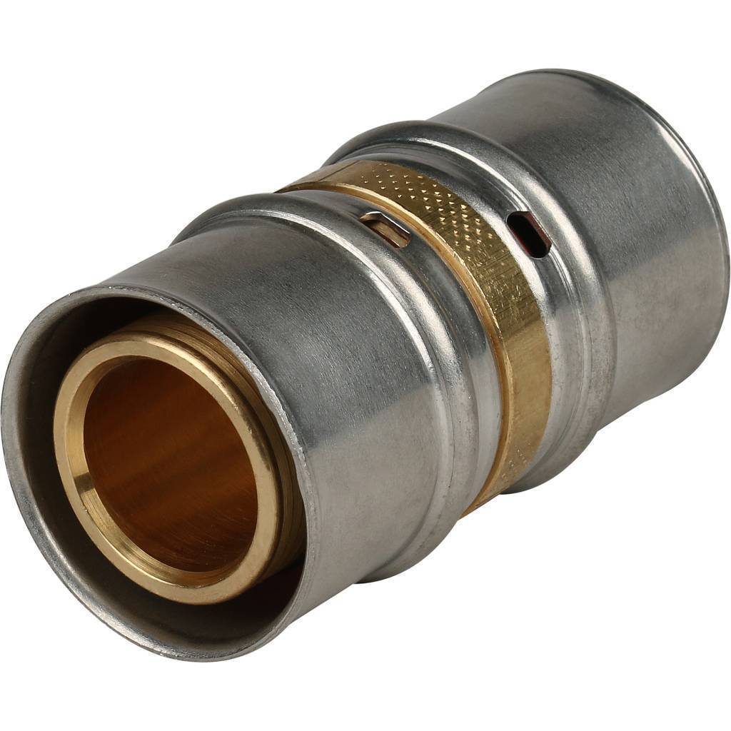 Купить SFP-0003-003232 STOUT   Муфта соединительная равнопроходная 32х32 для металлопластиковых труб прессовой STOUT по лучшей цене с доставкой - интернет-магазин Прогрессивные решения