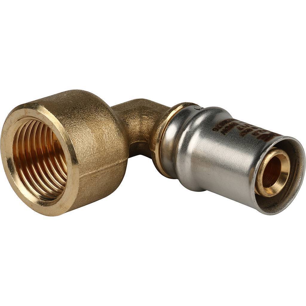 Купить SFP-0010-001216 STOUT   Угольник-переходник с внутренней резьбой 1/2"х16 для металлопластиковых труб прессовой STOUT по лучшей цене с доставкой - интернет-магазин Прогрессивные решения