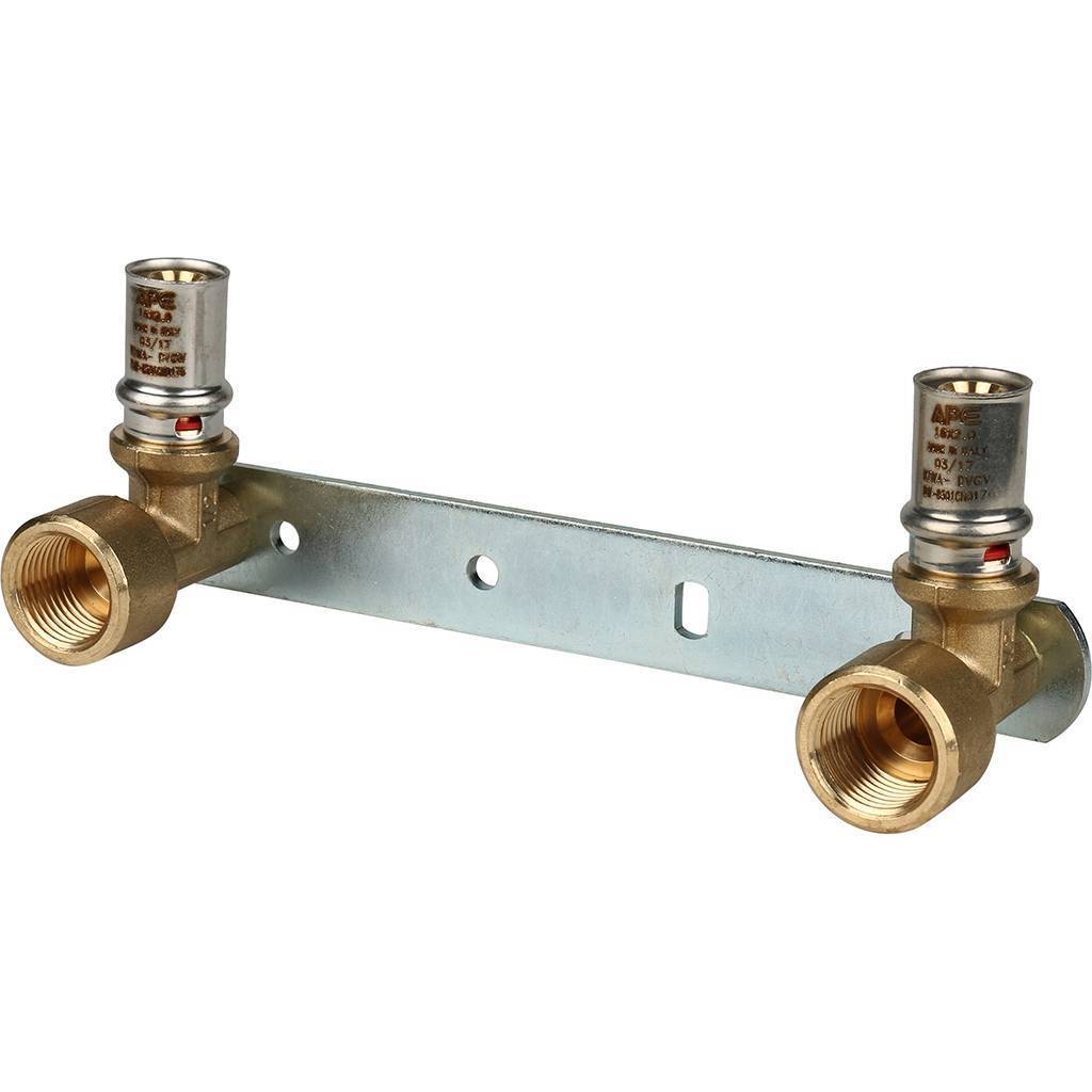 Купить SFP-0013-001216 STOUT   Настенный комплект для смесителя 1/2"x16 для металлопластиковых труб прессовой STOUT по лучшей цене с доставкой - интернет-магазин Прогрессивные решения