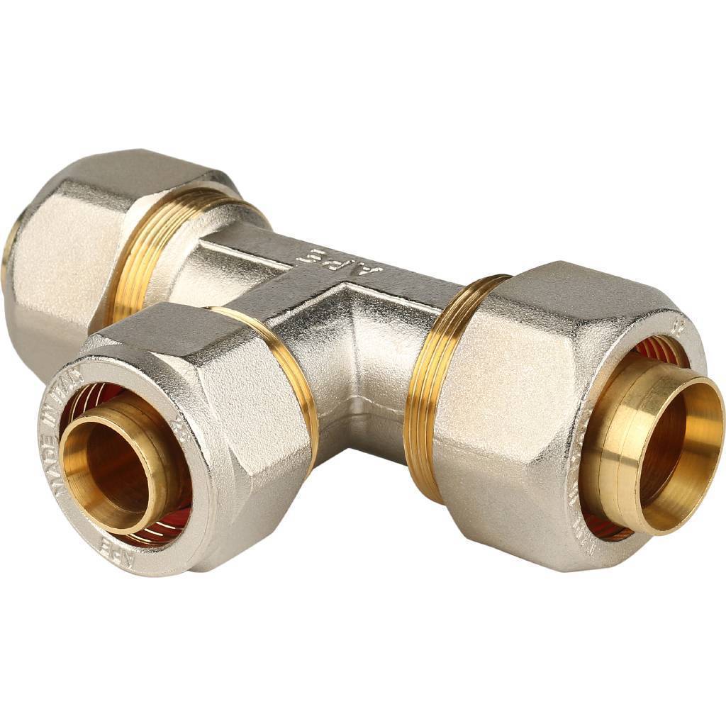 Купить SFS-0010-322632 STOUT   Тройник переходной 32x26x32 для металлопластиковых труб винтовой STOUT по лучшей цене с доставкой - интернет-магазин Прогрессивные решения