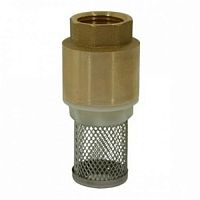 Клапан обратный латунный, SGL, Ду-20, Ру-10, муфтовый, с сеткой ГРОЕН