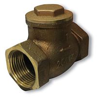 Клапан обратный латунный, SGL, Ду-65, Ру-16, муфтовый, поворотный ГРОЕН
