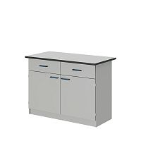 Стол лабораторный ЛАБ-PRO 120.65.90 на опорных тумбах, рабочая поверхность – LAMINAT ЛОиП  по лучшей цене с доставкой - интернет-магазин Прогрессивные решения